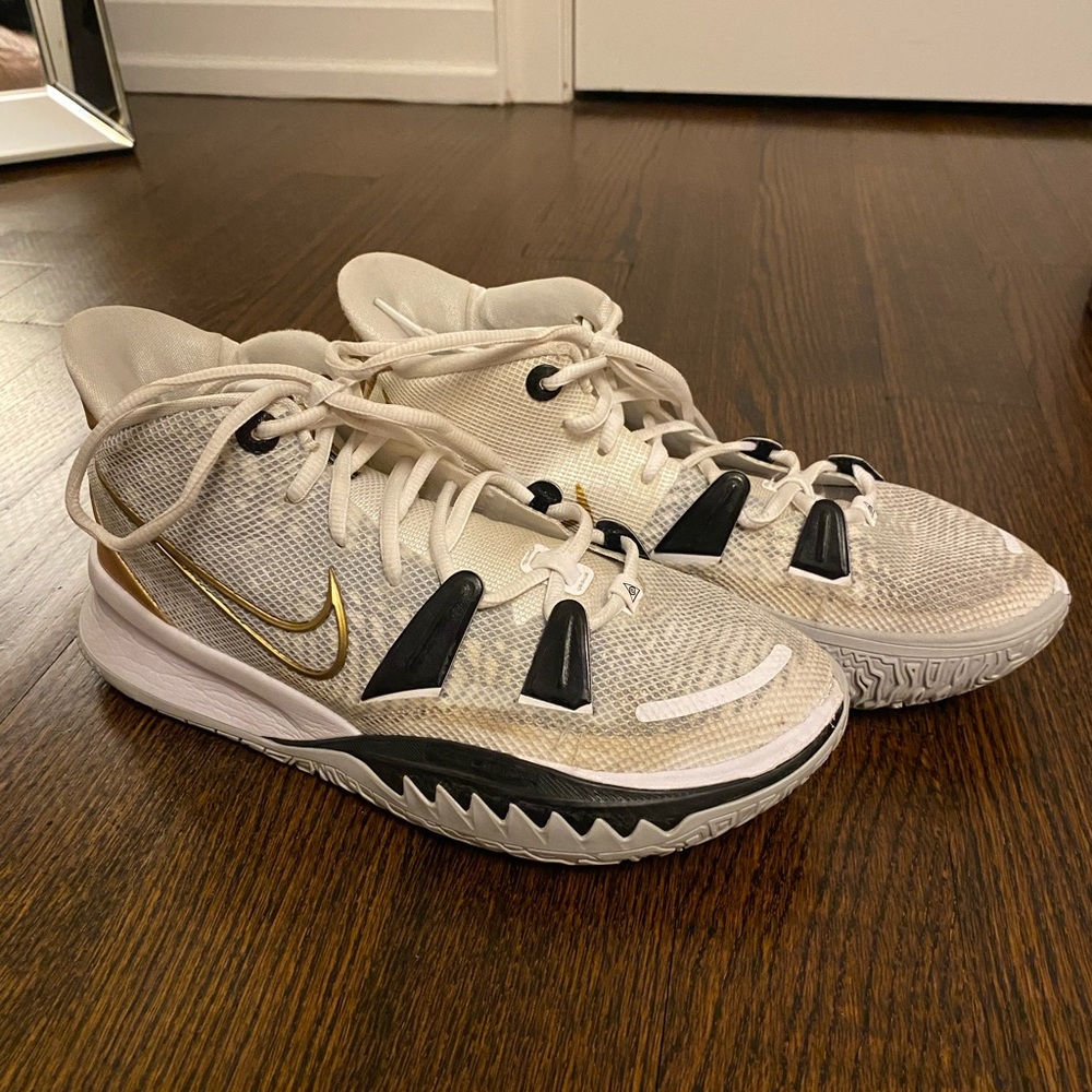 These are extremely hard to find these days!!Basketball shoes worn for a season